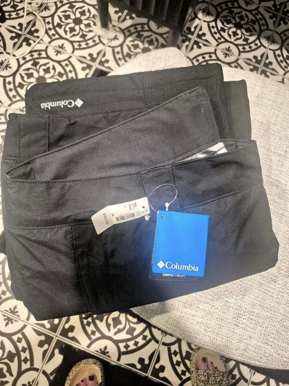 BNWT Columbia Bugaboo Omni-Tech Heat Insulated Snow Pants Black